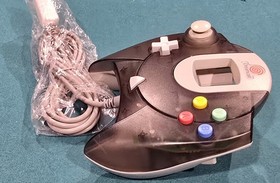🕹Smoke Black Dreamcast Controller  Tested & Works great - Genuine - new cable🕹