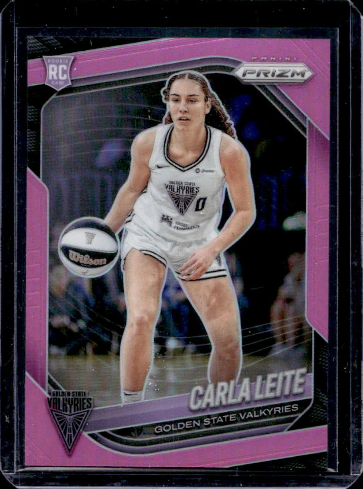 2025 Panini WNBA Prizm Carla Leite RC Pink Rookie #/175 Valkyries
