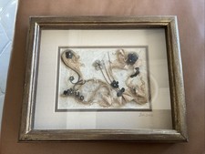 wall art framed and matted; handmade signed and dated
