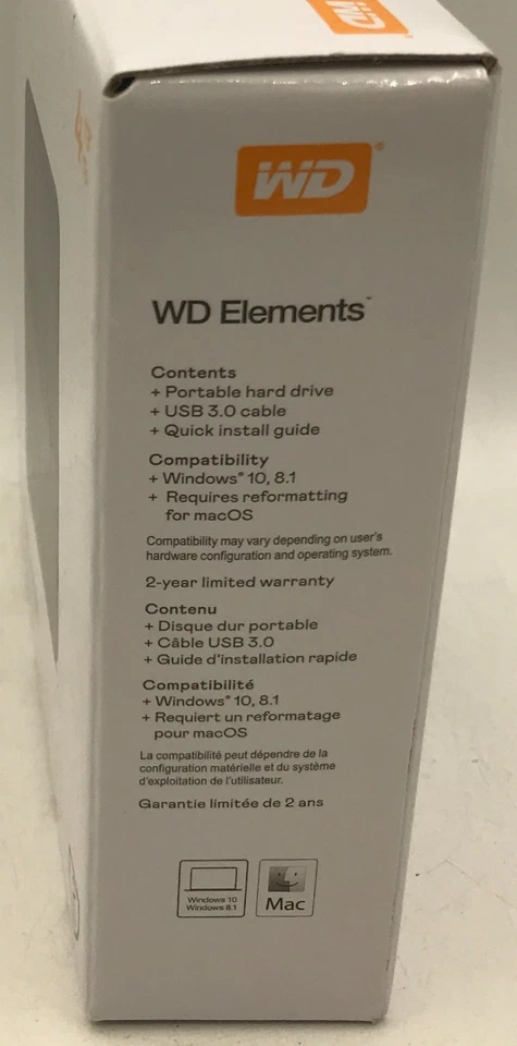 WD Elements Portable 4TB Hard Drive - Brand New - External Hard Disk Backup - image 4 of 4