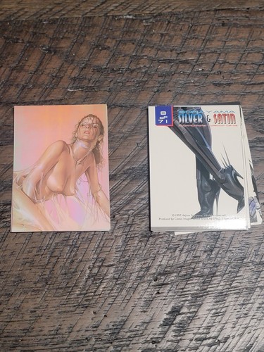 Sorayama Silver & Satin -1997 Fantasy Art, Chrome Collector Cards -Complete Set - Picture 4 of 8