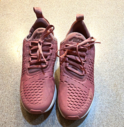 Nike Air Max 270 Low Top Lace-Up Athletic Sneakers Teens Pink