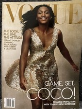 Vogue Magazine Coco Gauff Tennis Superstar, Bella Hadid (April 2024)
