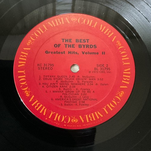 THE BEST OF THE BYRDS, GREATEST HITS VOL2-1972 KC31795-PLAY TESTED EXC+ CLEANED - Picture 7 of 8