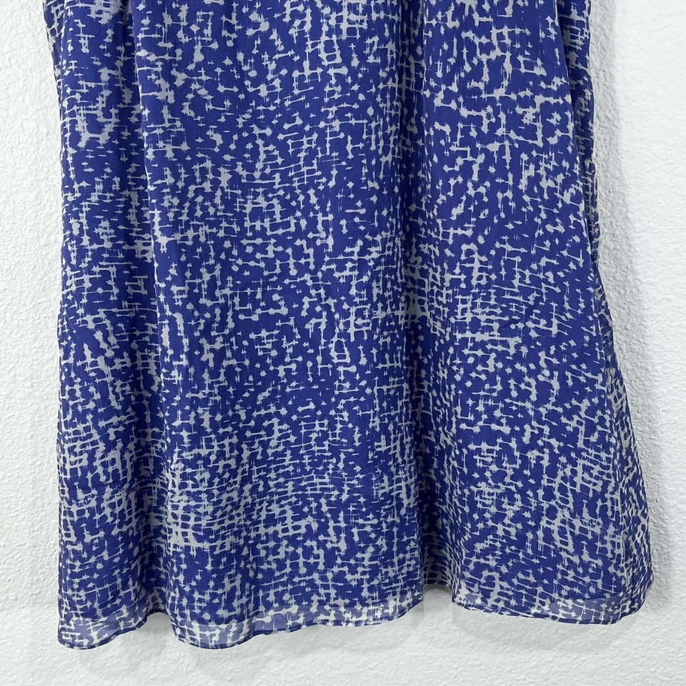 Top Banana Republic de seda sin mangas cami para mujer 6 púrpura azulado Foto 3 de 4