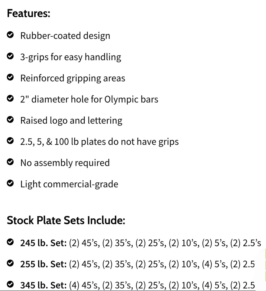PLACA OLÍMPICA DE GOMA TROY VTX 45 LB VER DESCRIPCIÓN COMPLETA: REEMBOLSO DE FÁBRICA ▪︎ S/H+ Foto 4 de 4