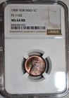 NGC MS-64 RB 1909-P VDB FS-1102 Double-Die Obverse Lincoln Cent, Blazing DDO!
