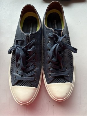 Converse X John Varvatos* Sz 10 Navy Blue* Perforated Low Top