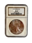 1998 American Silver Eagle $1 Dollar Coin One Troy Ounce 0.999 Fine NGC MS69