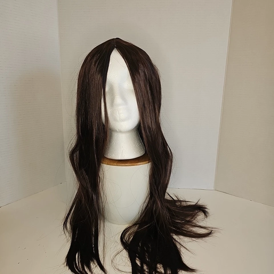 PELUCA MUJER LARGO HASTA LOS HOMBROS PELO LISO Parte Central SIN FLEQUILLOS Sin Peine  Foto 2 de 4