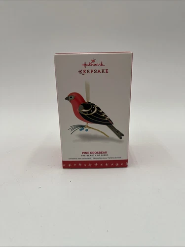 Hallmark Keepsake "Pine Grosbeak" 2016 Ornament NIB 12th in Beauty Birds