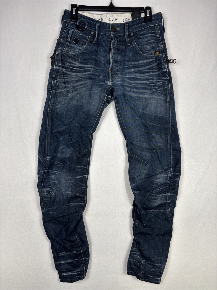 G-Star Raw New Riley 3D Jeans Mens 29x32 Loose Tapered Fit Grunge