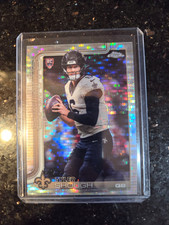2025 Topps Chrome Football Tyler Shough SP Pulsar Rookie Refractor Saints #398