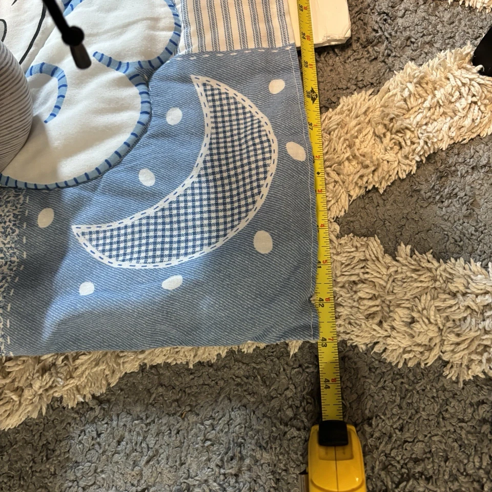 VTG 90s Baby Looney Tunes Crib Blanket Quilt Sleeping Bugs & Tweety Dbl Sided - Image 3 of 4