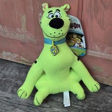 Scooby-Doo Neon Green Plush Stuffed Animal Toy 9" Hanna Barbera Toy Factory 2022