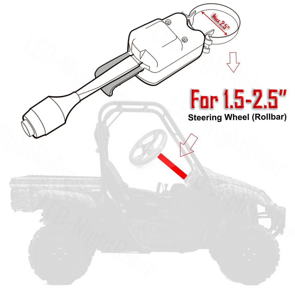 For Arctic Cat Wildcat XX UTV Turn Signal Horn Street Legal Kit Plug & Play ATV - Image 2 of 4