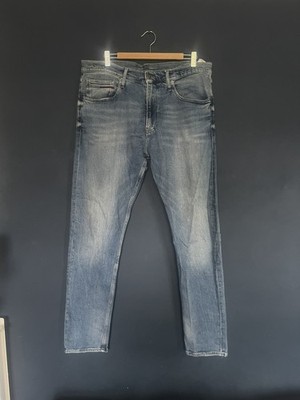 Vintage Tommy Hilfiger Jeans Mens 36x34 light blue modern tapered straight fit 