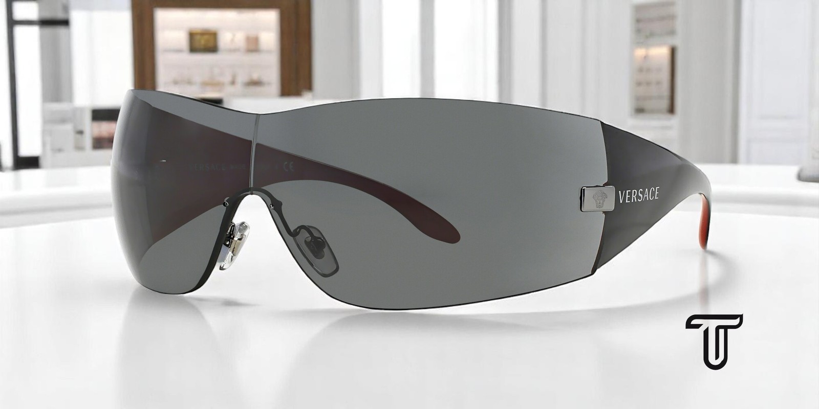 VERSACE VE2054 100187 Gunmetal Gray 41 mm Women's Sunglasses