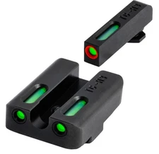 USED TRUGLO TFX Pro Tritium Fiber Optic-Pistol Sight Low Set for Glock Series