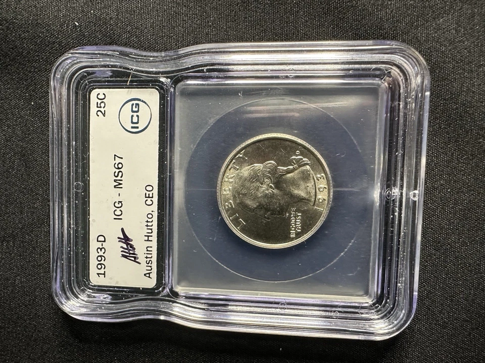 1993-D Washington Quarter IGC MS 67 - Image 3 of 4