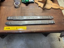 1941 1942 1946 Gmc Pickup Truck Hood Side Emblem Spears General Motors Pair 1941 1942 1946 Gmc Pickup Truck Hood Side Emblem Spears General Motors Pair