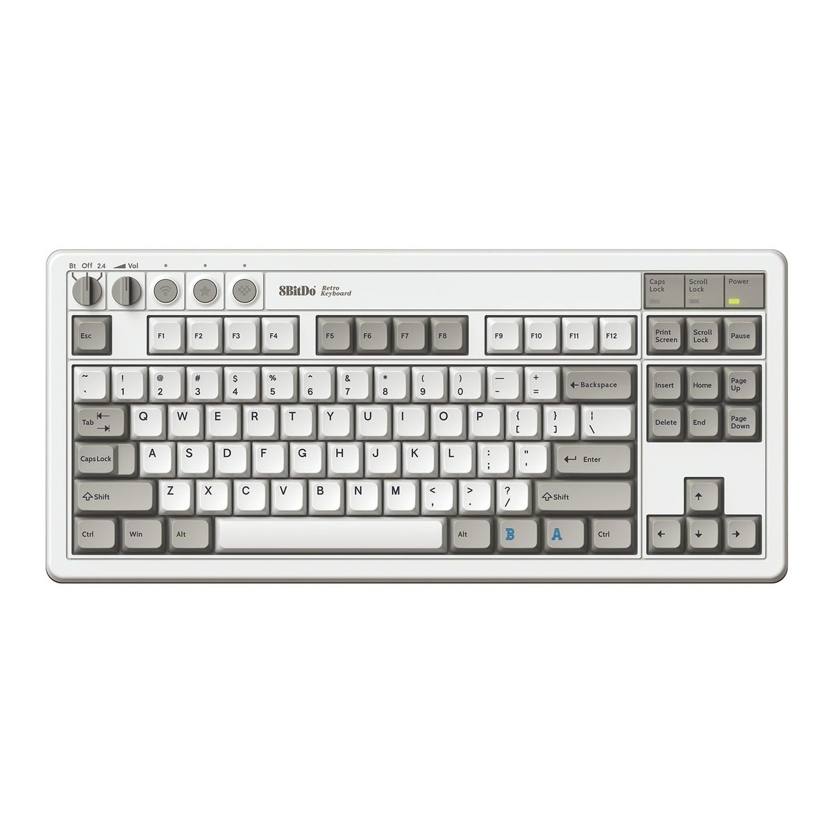 8BitDo Retro Mechanical Keyboard BT/2.4G/USB-C Hot Swappable