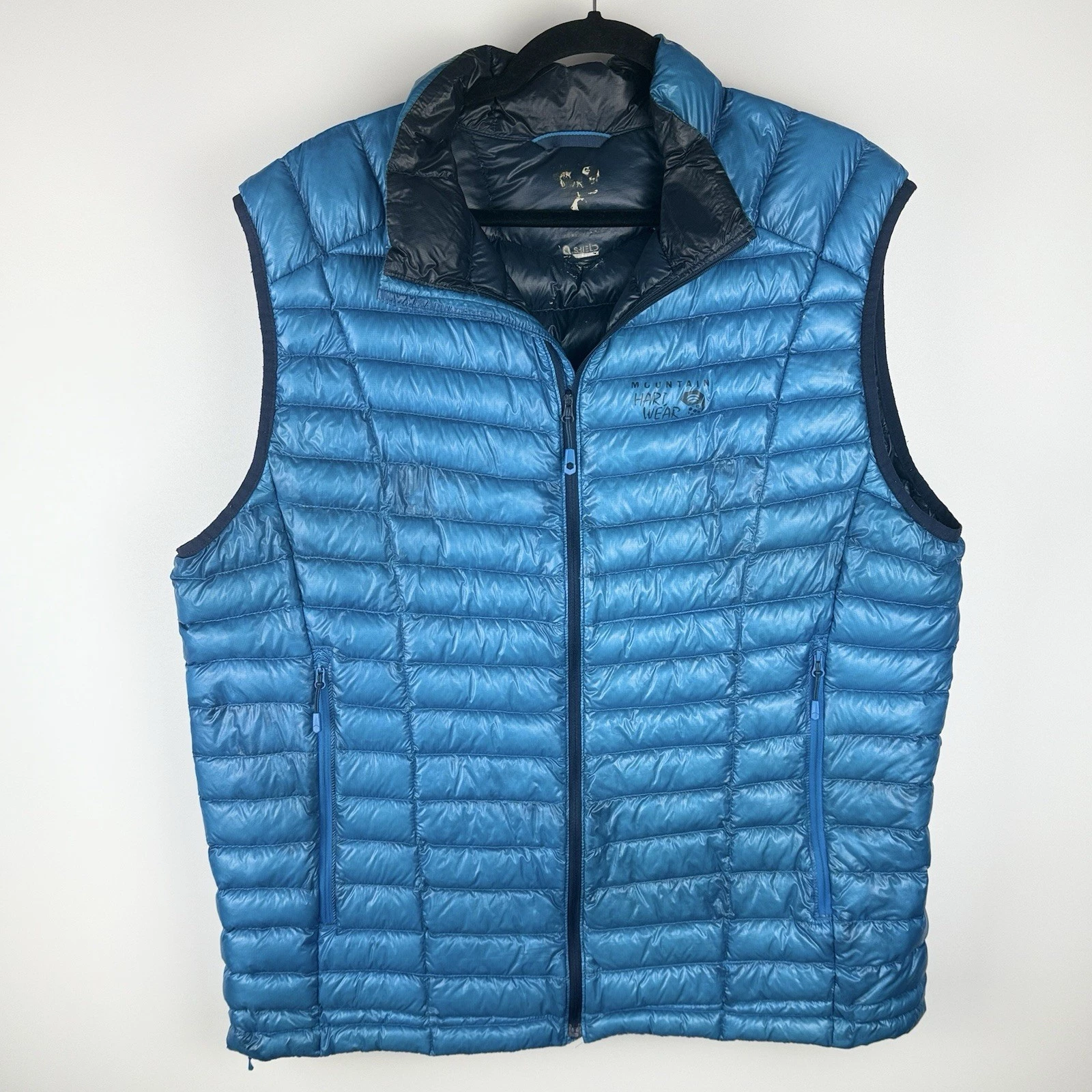 Mountain Hardwear Ghost Whisperer Ultralight 800 Down Puffer Vest Men's XL Blue
