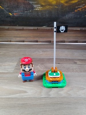 LEGO Super Mario Interactive MiniFigure Powers On Plus Flag READ