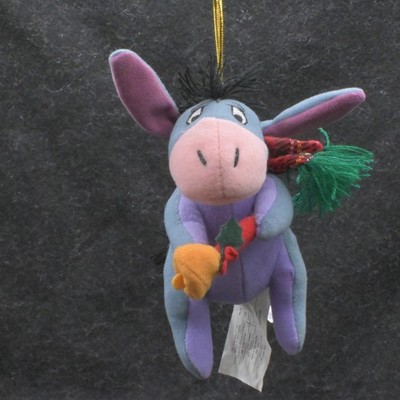 Disney Eeyore 1999 Christmas To Remember Plush Ornament Winnie Pooh Friend Toy