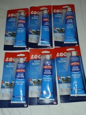 Clear Silicone Waterproof Sealant Aquarium Safe Loctite 2.7 oz Tube Lot Of 6 New