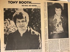 Tony Booth, Two Page Vintage Clipping