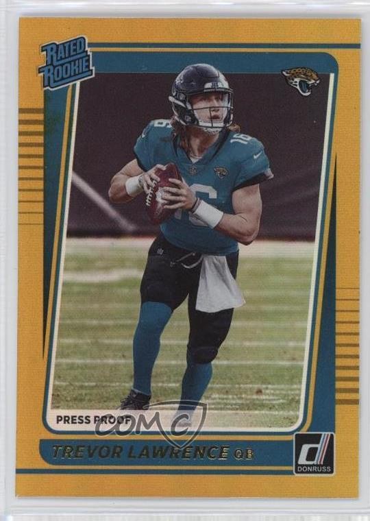 2021 Panini Donruss Rated Press Proof Premium Trevor Lawrence #251 Rookie RC 8r6