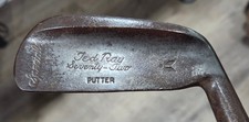Antique Vintage Wilson Ted Ray 72 Flange Hickory Wood Shaft Golf Club Putter