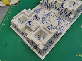 Lego 30271 raised baseplate Artic 32x48 Alpha Team Ogel's Mountain Fortress 4748