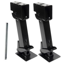 50970 Trailer Swing Down Stabilizer Jacks Telescoping RV Camper Black
