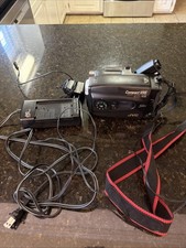 JVC GR-AX700 VHS-C Camcorder AC Adapter Remote AV Cable UNTESTED Compact VHS