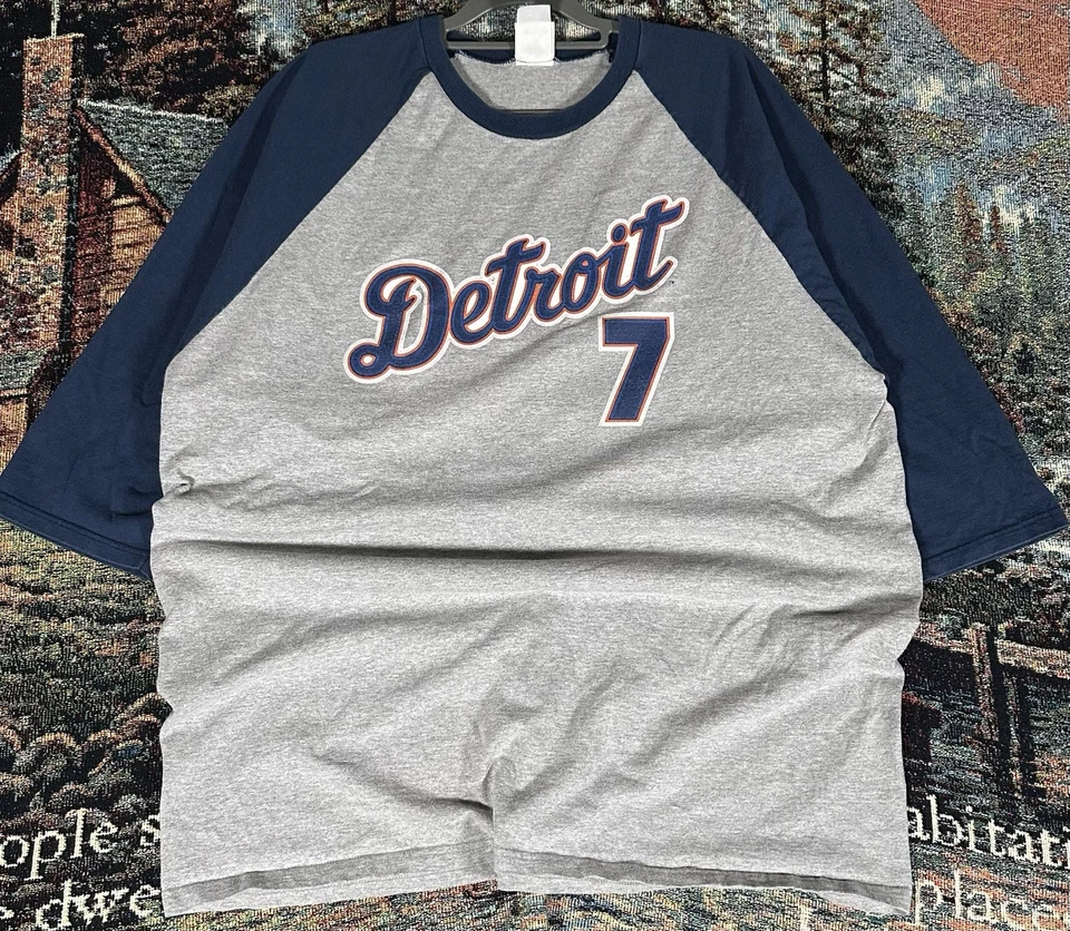 Мужская многоцветная футболка Detroit Tigers Ivan Rodriguez XL Y2K Lee Sports MLB - Изображение 2 из 4