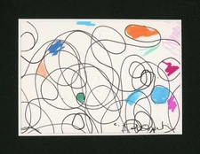 CRAZY IN LOVE WITH YOU Abstract Colorist ORIGINAL WATERCOLOR PAINTING