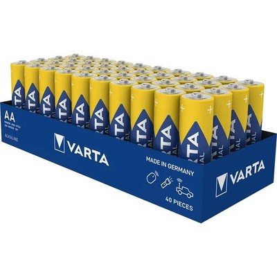 Varta Industrial Pro AA Batterien Mignon LR6 1,5V Alkaline 40 Stück 4006 MN1500