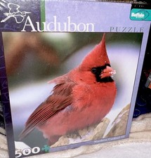 Audubon Northern Cardinal III Puzzle 500 Pcs New Factory Sealed
