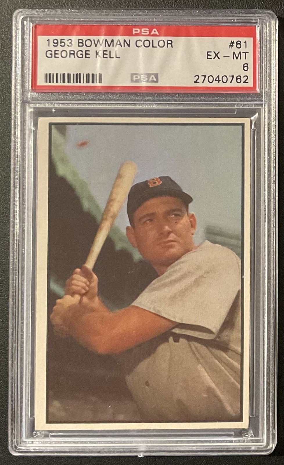 1953 Bowman Color #61 George Kell  PSA 6 EX-MT