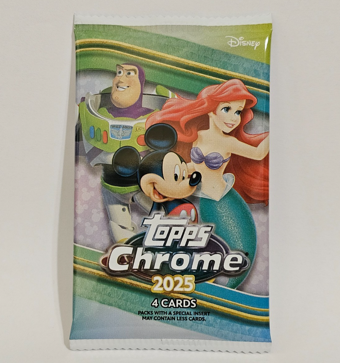 2025 Topps Chrome Disney 4 Card Pack - New, Factory Sealed | eBay
