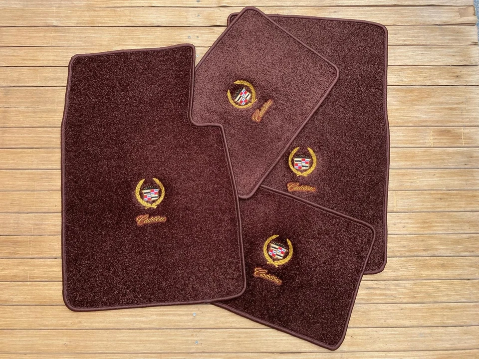 Alfombrillas alfombra marrón 4 piezas 1965-70 para Cadillac Deville Foto 3 de 4