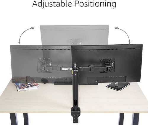ULINE Standard Desktop Monitor Mount Single H-7618 - 20lb Load Capacity - 第 4/5 張圖片
