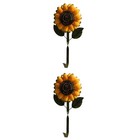 2pcs Vintage Hooks Yellow Decorative Hooks Wall Hooks Wall Hangers