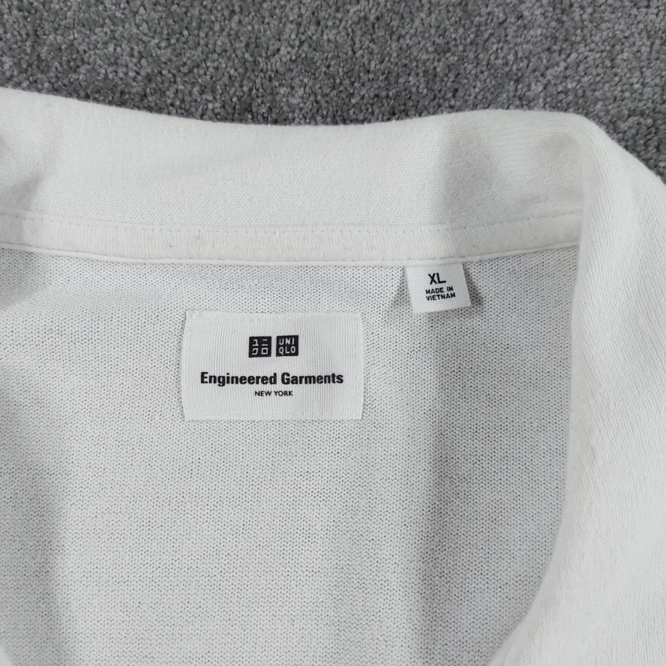 Рубашка мужская Engineered Garments размер XL белая Polo Uniqlo толстая - Изображение 3 из 4