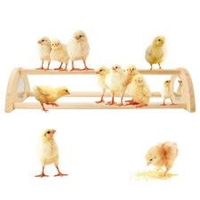 Chicken Perch with Mirror Roosting Bar for Baby Chicks Chick Jungle Gym Roost...