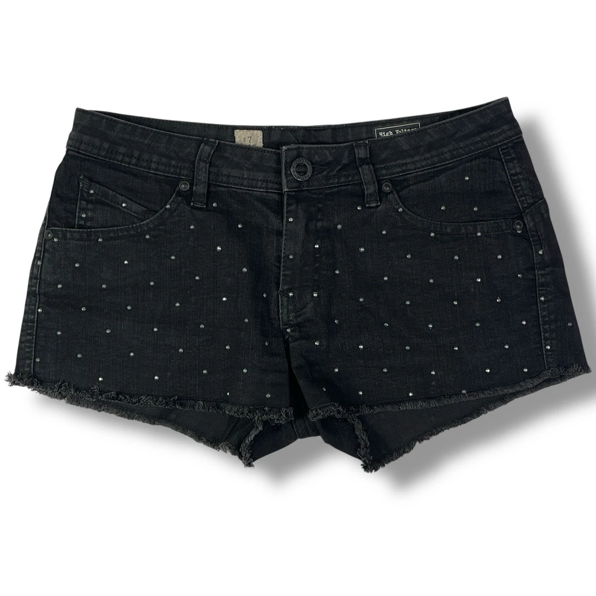 Pantalón Corto Chino Volcom Frochickie 3" Para Mujer - Negro, Talla 26, Tejido Elástico