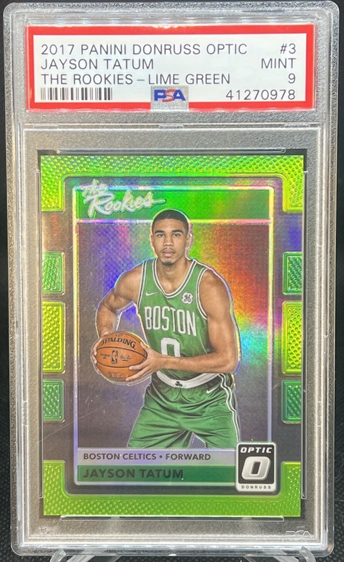 2017 Panini Donruss Optic Jayson Tatum The Rookies Lime Green #01/175 1 Of 1