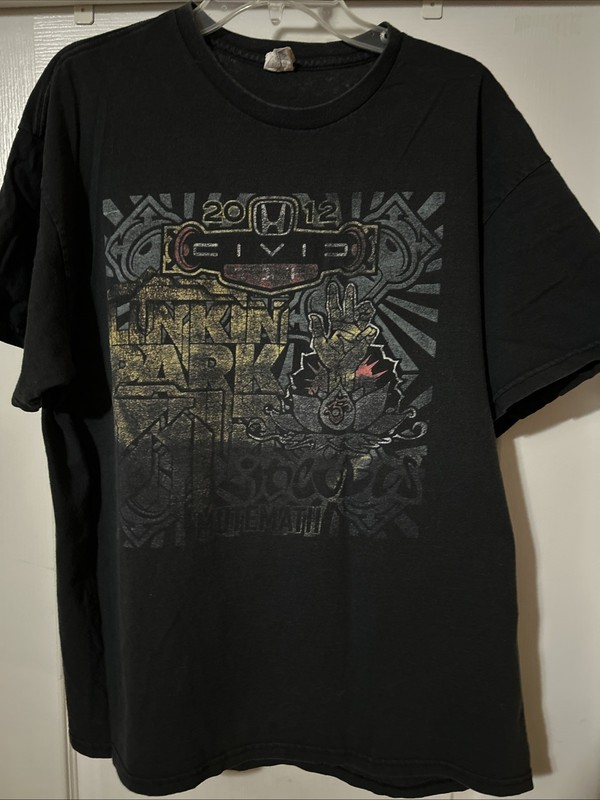 Linkin Park Incubus Vintage Tour Shirt 2012 Size XL Faded-Worn